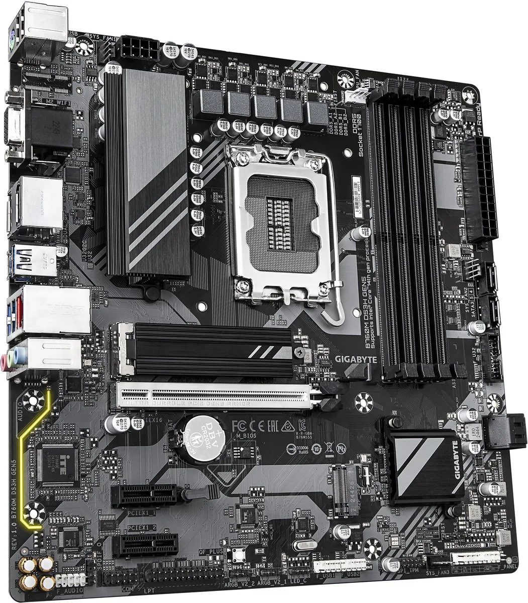 Gigabyte B760M DS3H GEN5 Moederbord - microATX