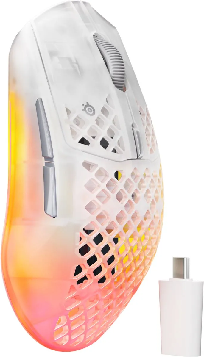 SteelSeries Aerox 3 Wireless Gen 2 62715 - Draadloze Gamingmuis - Ghost