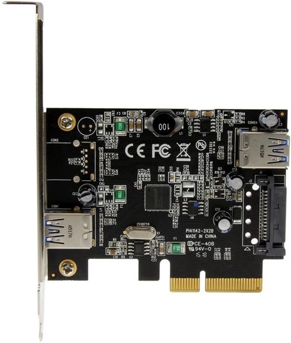 Startech PEXUSB311EI USB 3.1 Kaart - 2 Poorten 10Gbps - Zwart - afbeelding 4 van 5
