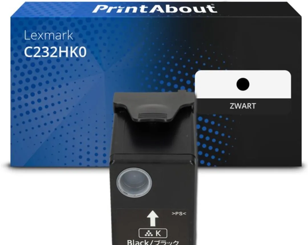 PrintAbout Lexmark C232HK0 Toner Zwart - 3.300 Pagina's