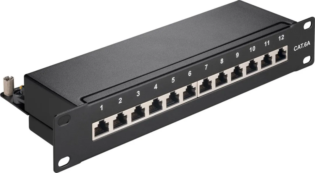 Goobay 10" Patch Panel 12 Poorten CAT6a