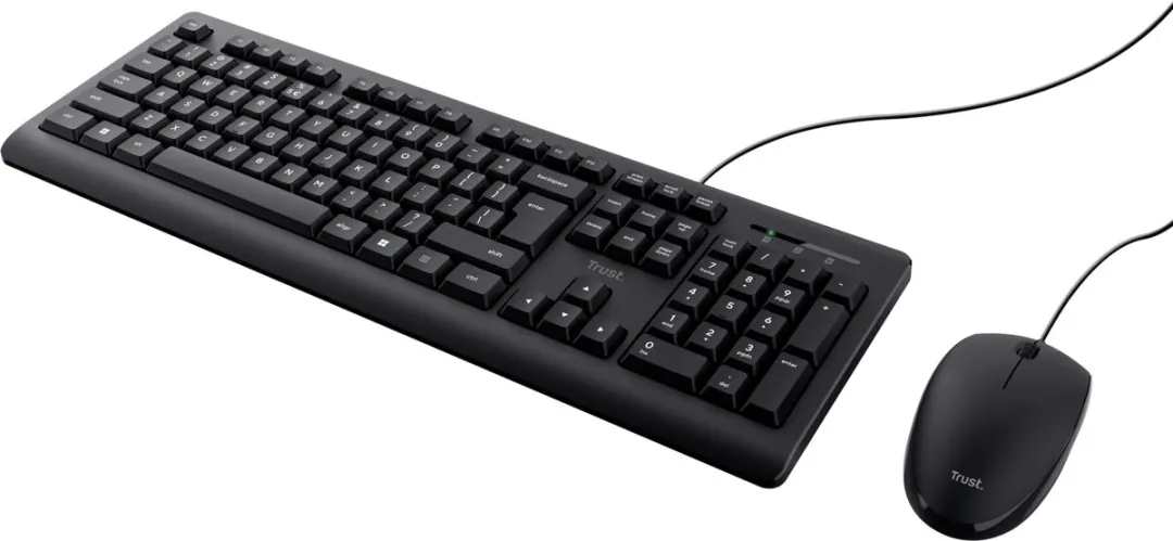 Trust Primo 23970 Bedraad Toetsenbord & Muis Set - Zwart