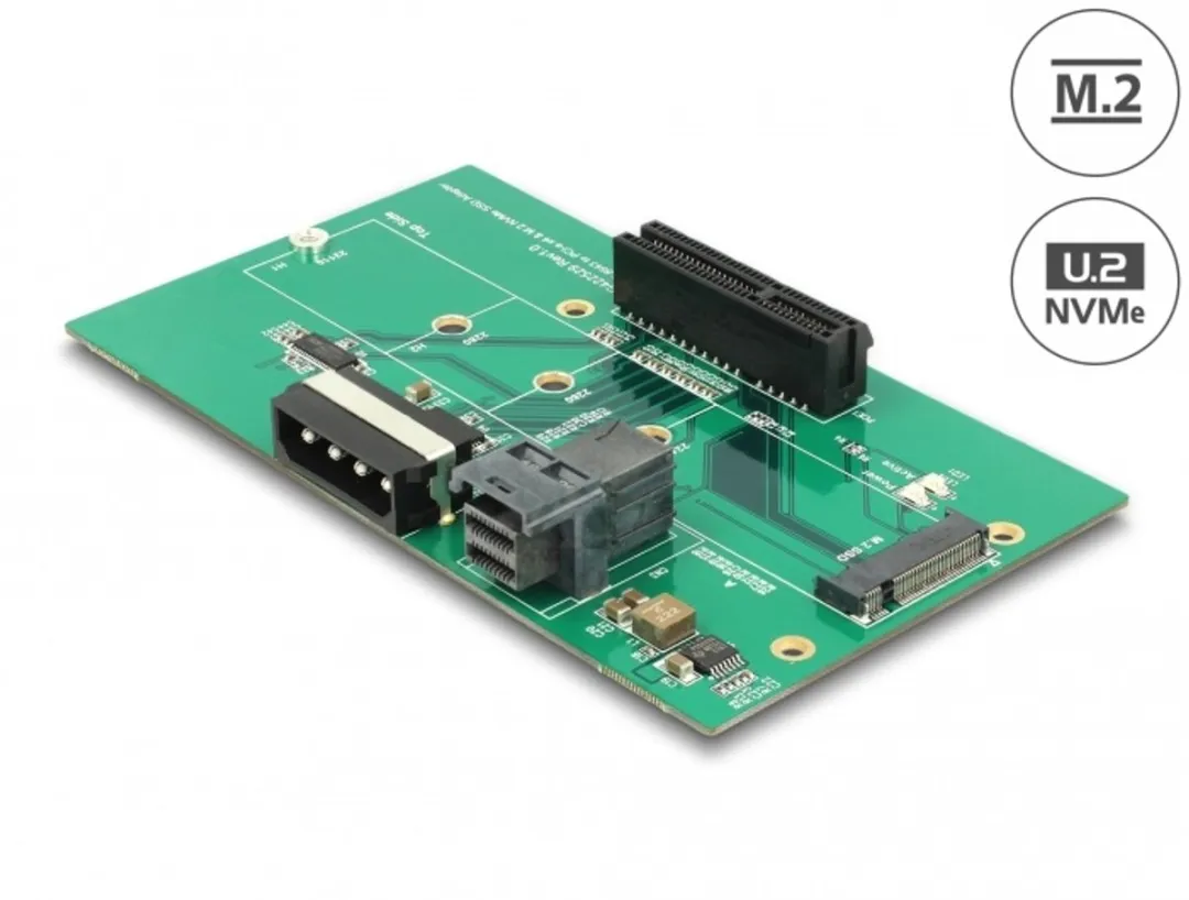 Delock U.2 SFF-8643 Adapter PCIe X4 M.2 Key M