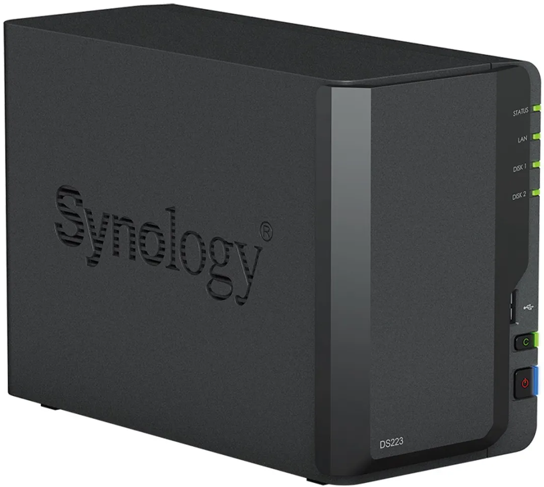Synology DS223 NAS - 2x 6TB Western Digital RED