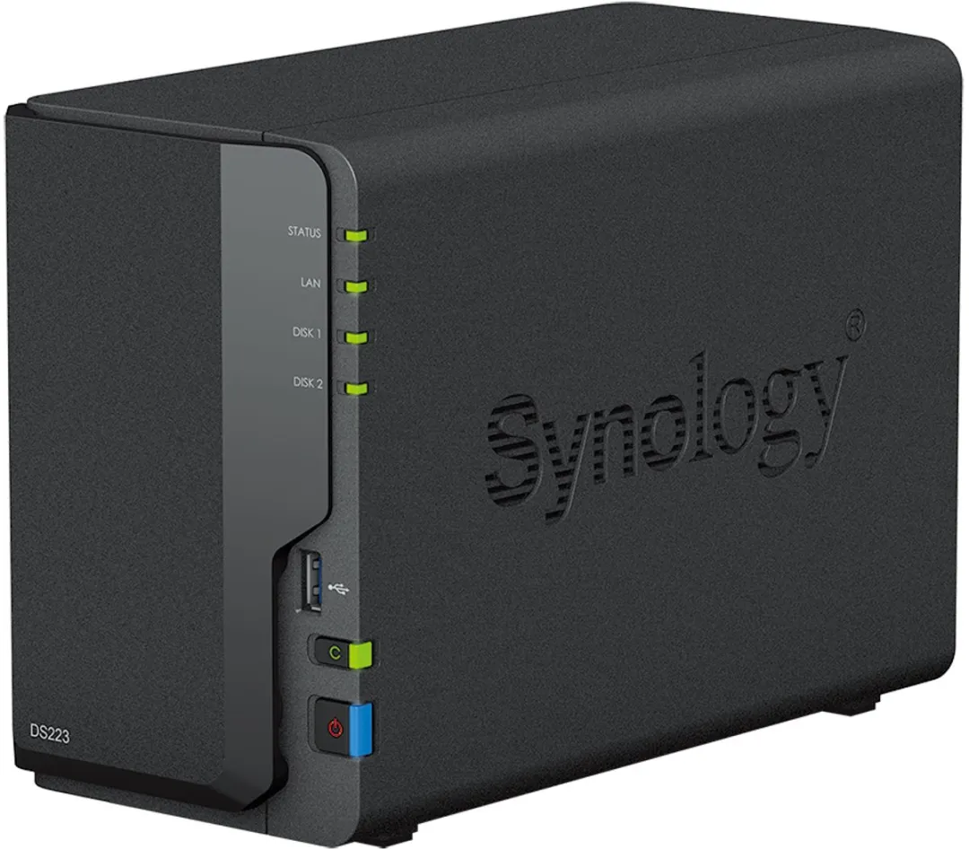 Synology DS223 NAS - 2x 6TB Western Digital RED