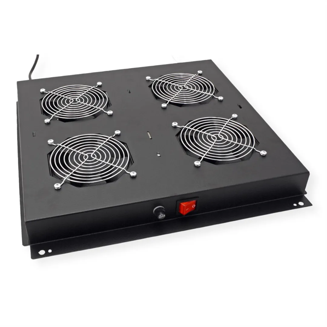 Roline Dakventilatie-unit 4 Ventilatoren - Thermostaat - Zwart - afbeelding 2 van 6