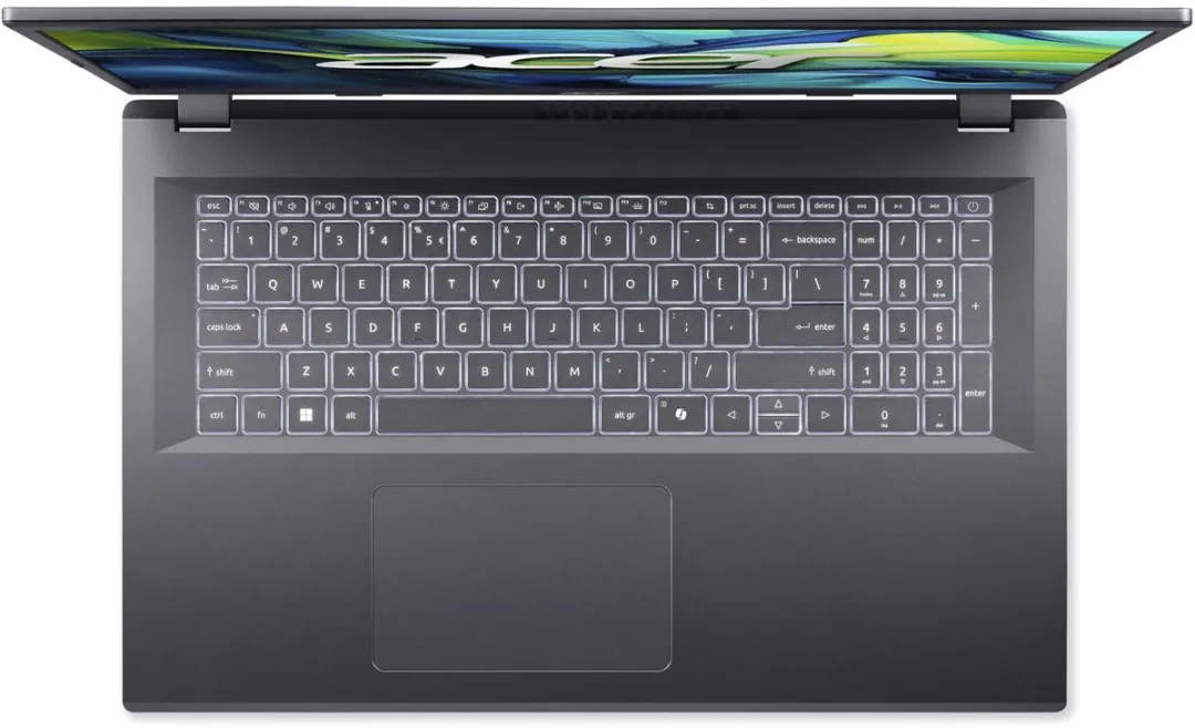 Acer Aspire 17 A17-51M-77GX Laptop - 17 inch - Core 7 - 16GB - 1TB SSD - Grijs - afbeelding 6 van 6