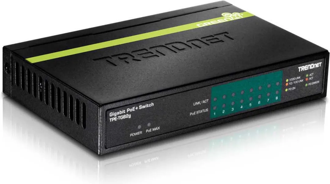 Trendnet TPE-TG82G Switch - Zwart - afbeelding 6 van 6