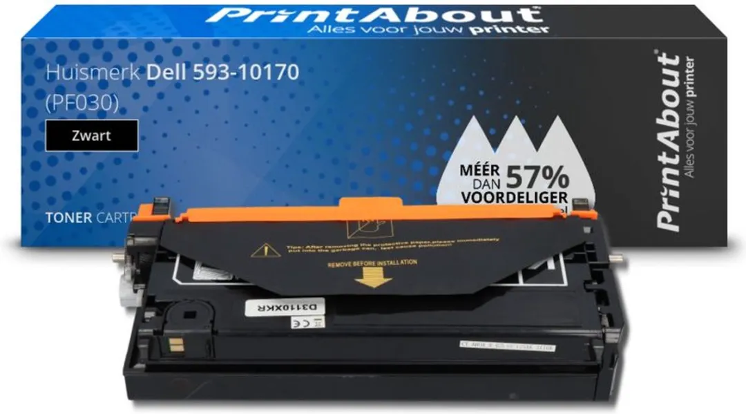 PrintAbout Dell PF030 593-10170 Toner Zwart