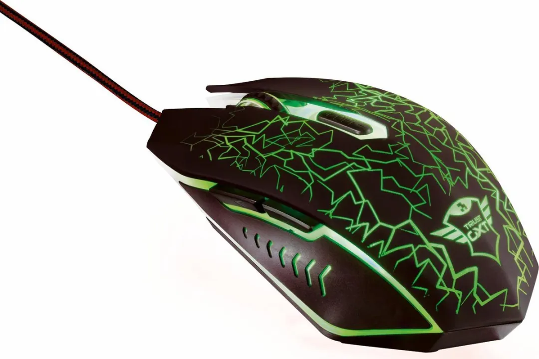 Trust GXT 105 Gamingmuis - 6 Knoppen - Zwart/Rood