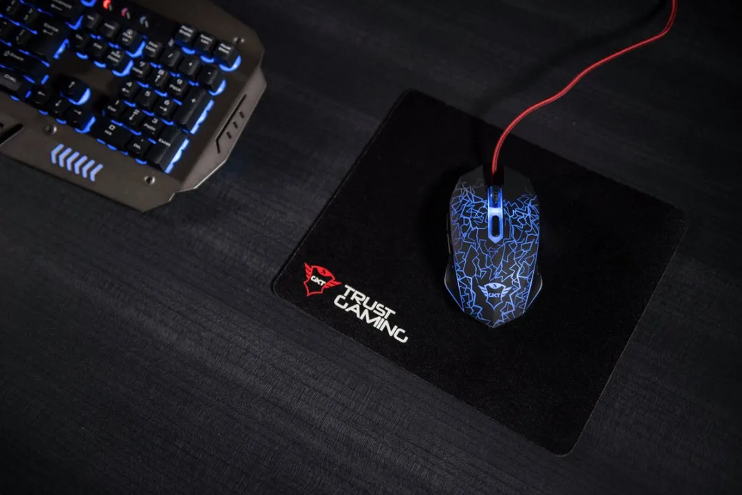 Trust GXT 105 Gamingmuis - 6 Knoppen - Zwart/Rood