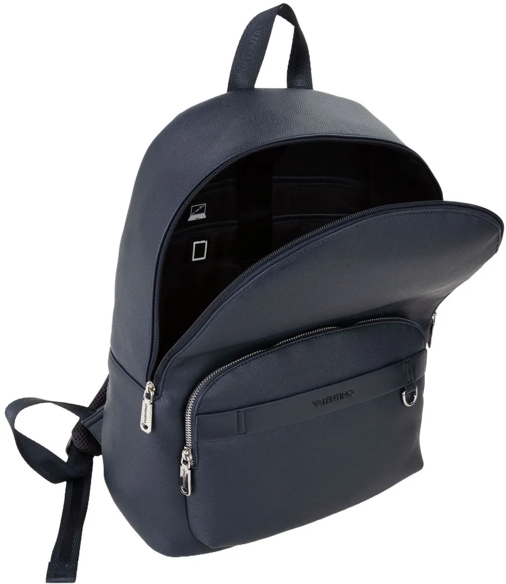 Valentino Landon Backpack VBS9DB01 Blu - 13 inch Laptopvak - 11 Vakken