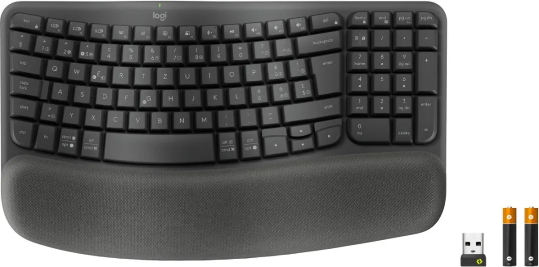 Logitech ERGO 920-012329 Draadloos Toetsenbord - RF + Bluetooth - QWERTZ - Grafiet