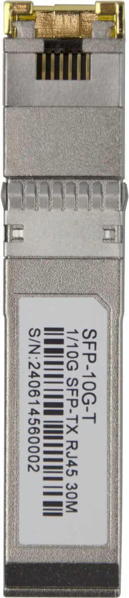 Deltaco SFP-G-10G SFP+ Module - 10Gbit/s - RJ-45 - Goud