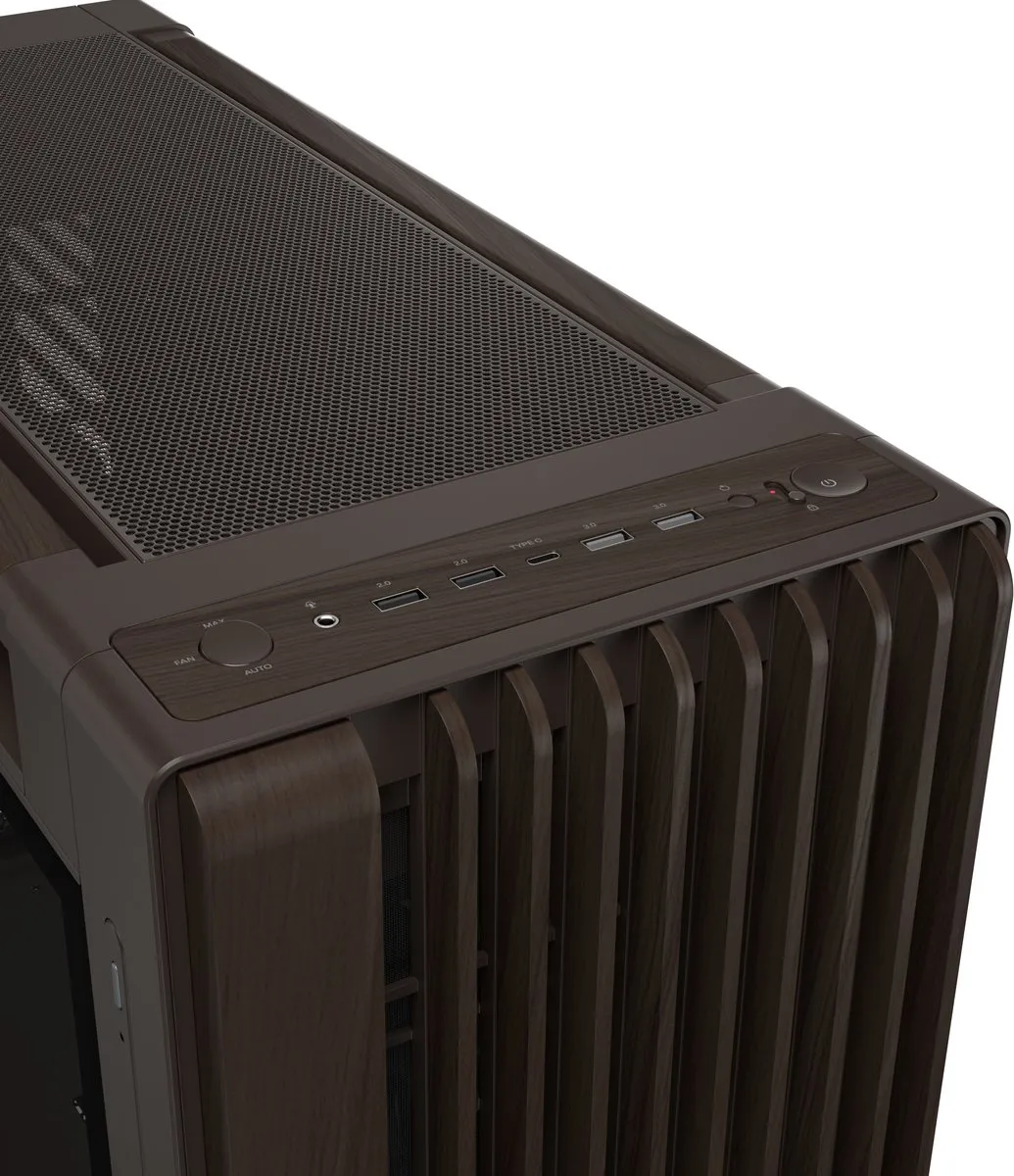 ASUS ProArt PA602 Wood Edition Midi Tower - Bruin