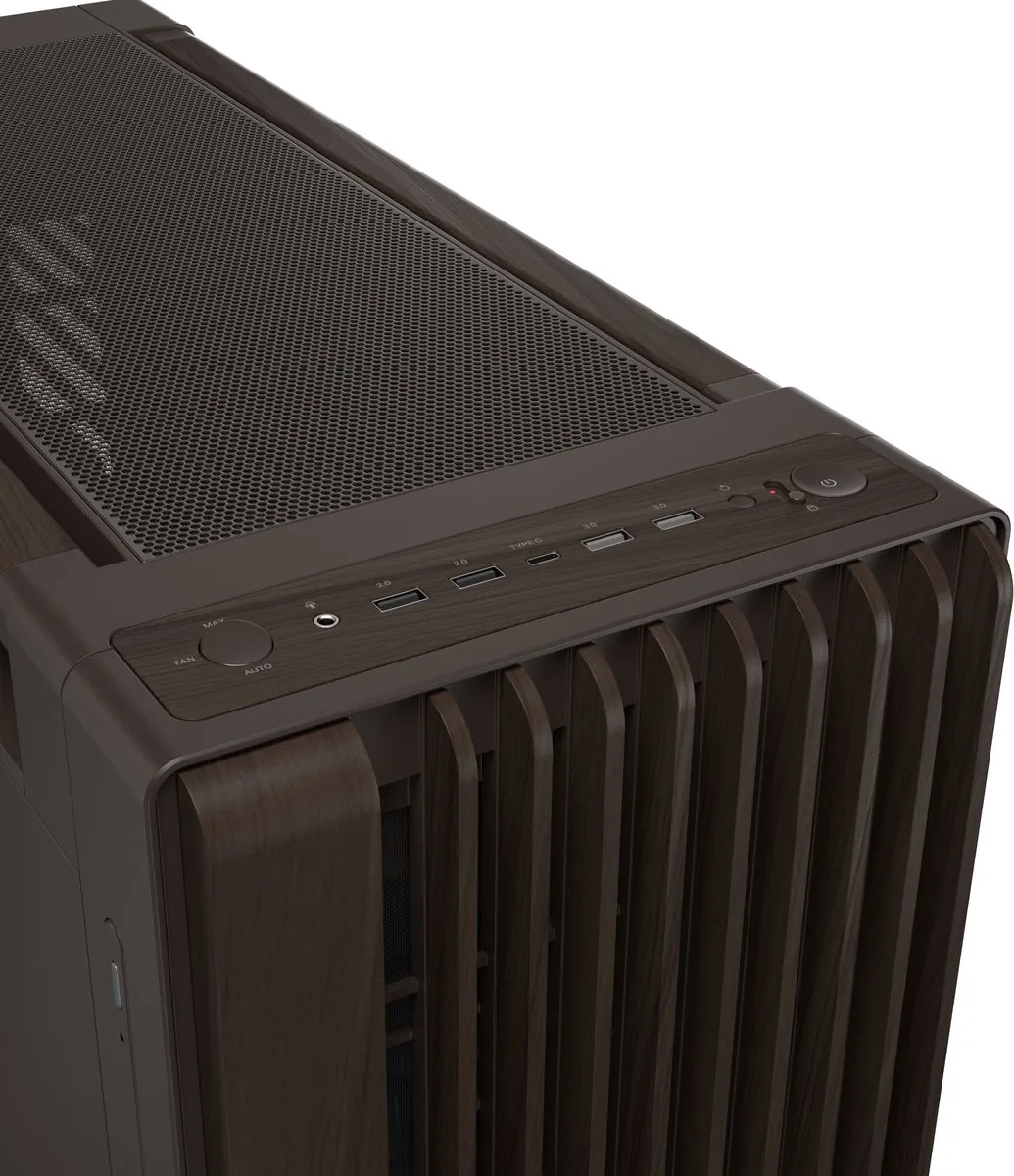 ASUS ProArt PA602 Wood Edition Midi Tower - Bruin