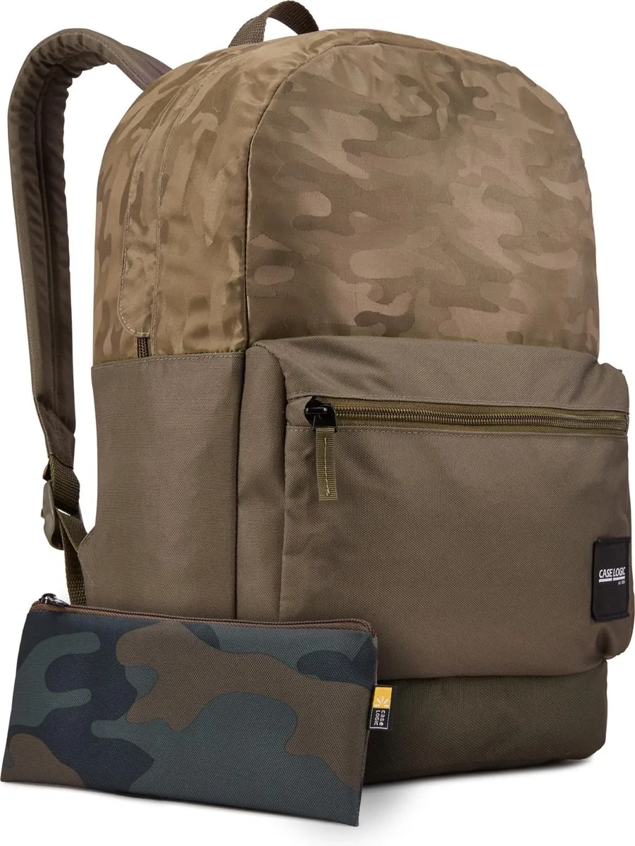 Case Logic Campus Founder 26L Rugzak 15 inch - Groen Camo