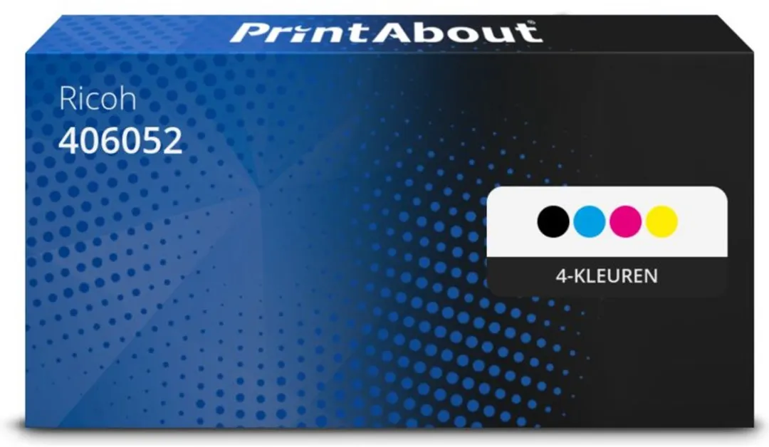 PrintAbout Ricoh 406052-PA2 Toner 4-kleuren Voordeelbundel - 9.000 pagina's