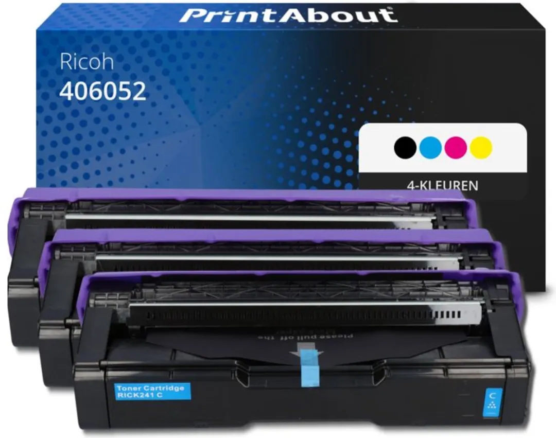 PrintAbout Ricoh 406052-PA2 Toner 4-kleuren Voordeelbundel