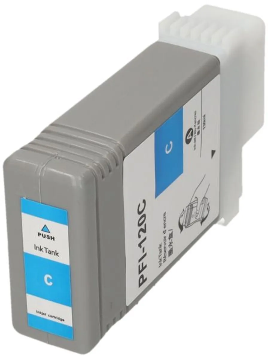 PrintAbout PFI-120C Inktcartridge Cyaan - 130ml - o.a. Canon
