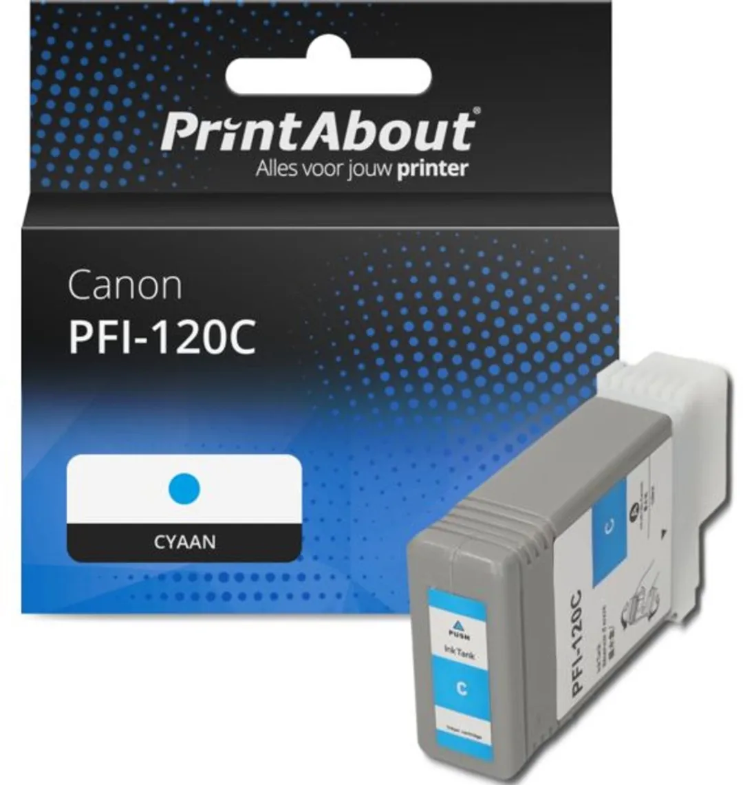 PrintAbout PFI-120C Inktcartridge Cyaan