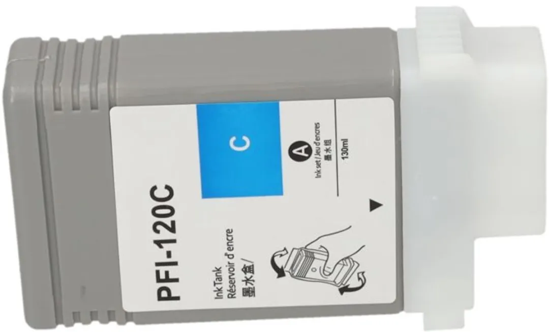 PrintAbout PFI-120C Inktcartridge Cyaan - 130ml - o.a. Canon