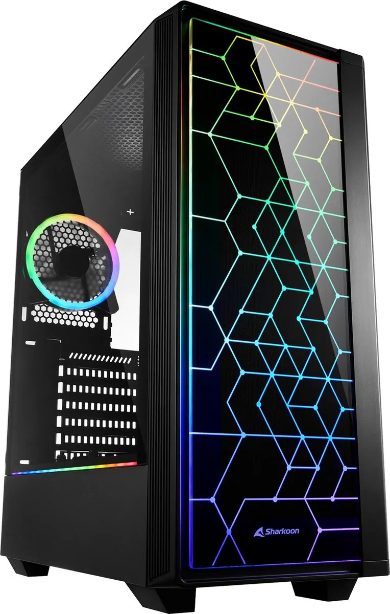 Sharkoon LIT 100 ATX Behuizing - Zwart