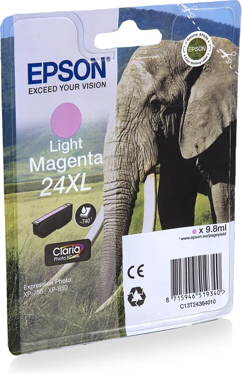 Epson 24XL Magenta Inktcartridge C13T24334020