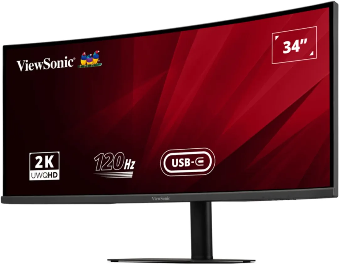 ViewSonic VA3420C Curved Monitor 34" UWQHD - 120Hz - USB-C 100W - Zwart
