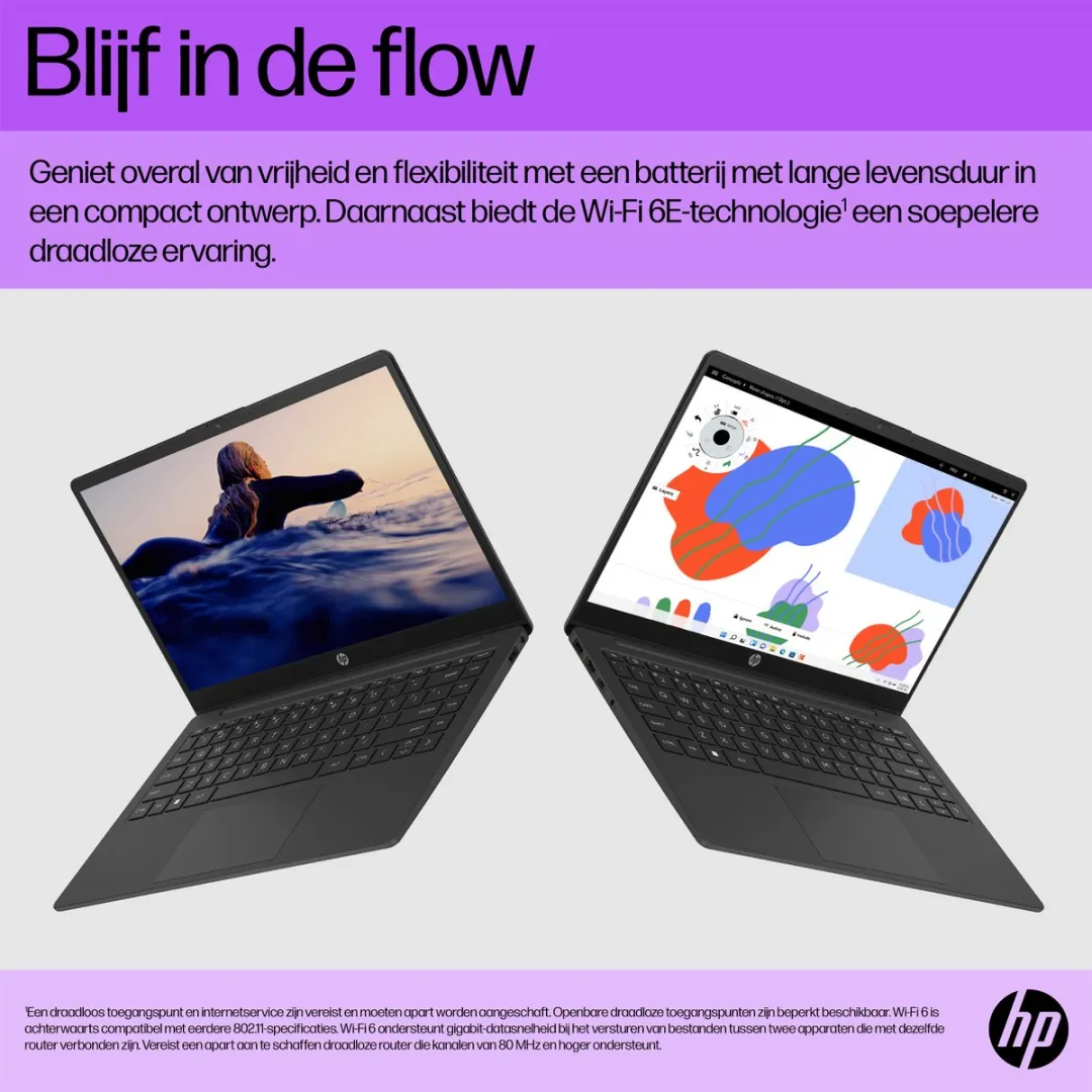 HP 14-em0972nd Laptop - Ryzen 7 7730U 16GB 512GB SSD - Zilver