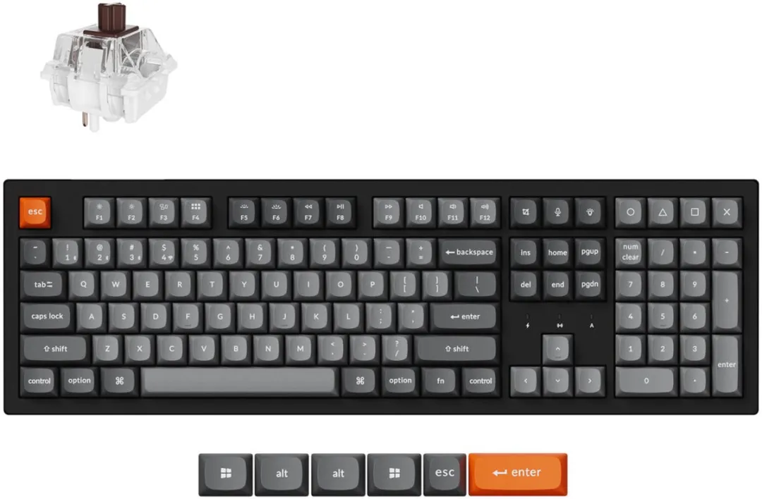 Keychron K10 Max QMK Toetsenbord K10M-H3