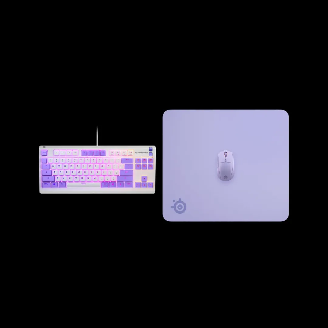 SteelSeries Apex 3 TKL Amethyst Toetsenbord - US Qwerty - Wit