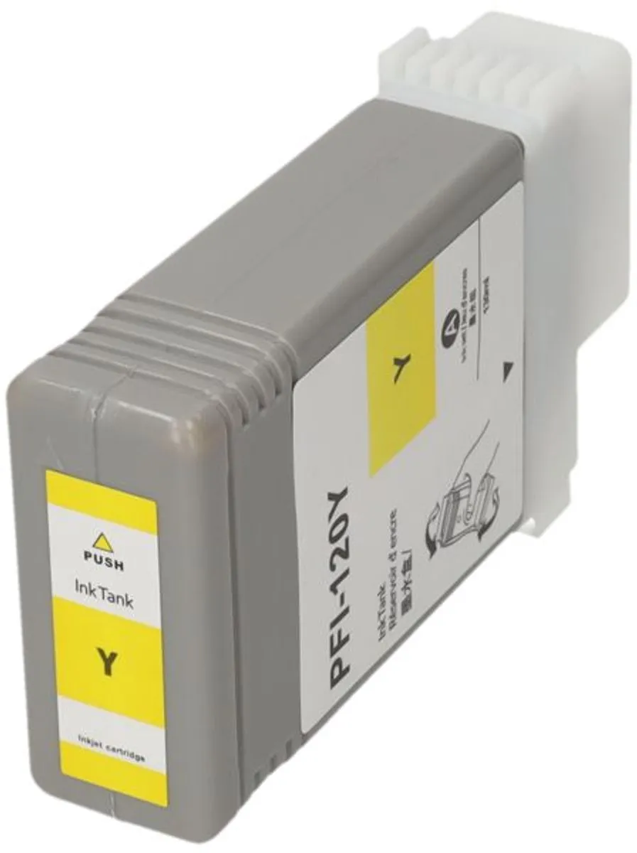 PrintAbout PFI-120Y Inktcartridge Geel - 130ml - Canon