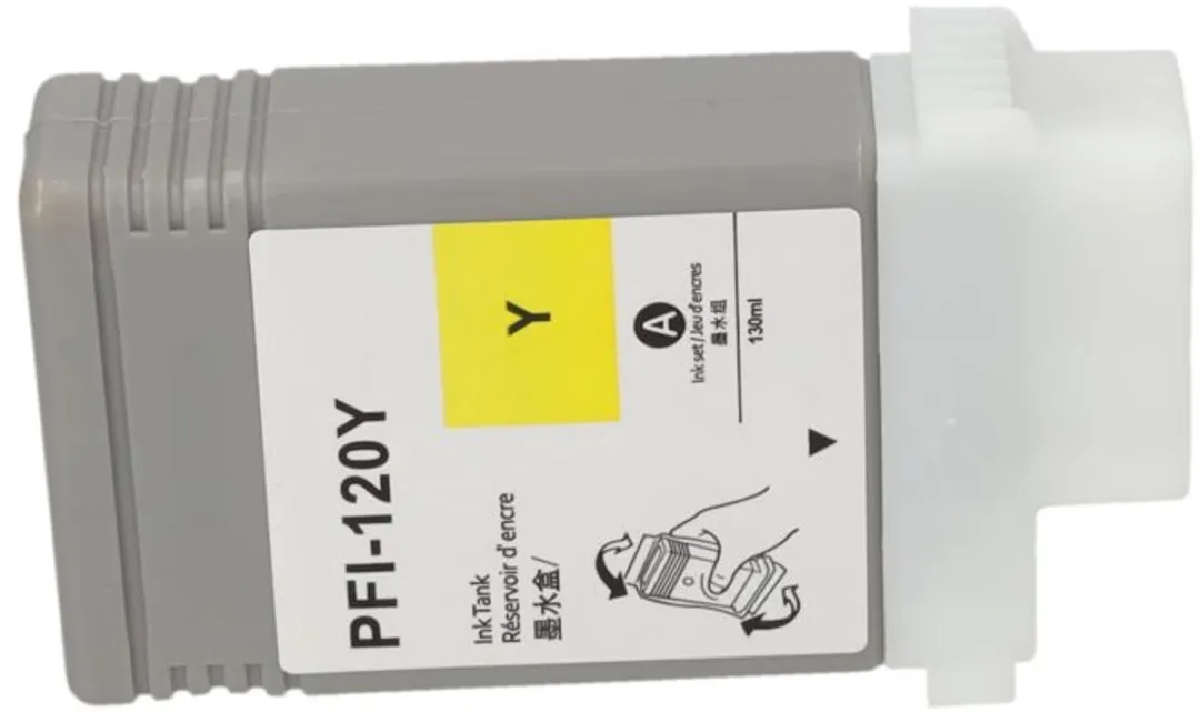 PrintAbout PFI-120Y Inktcartridge Geel
