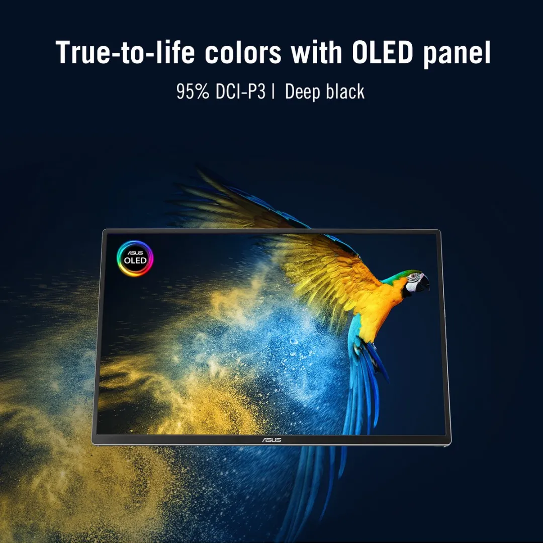 ASUS ZenScreen OLED MQ16FC Portable USB-C Monitor 16 inch - 95% DCI-P3