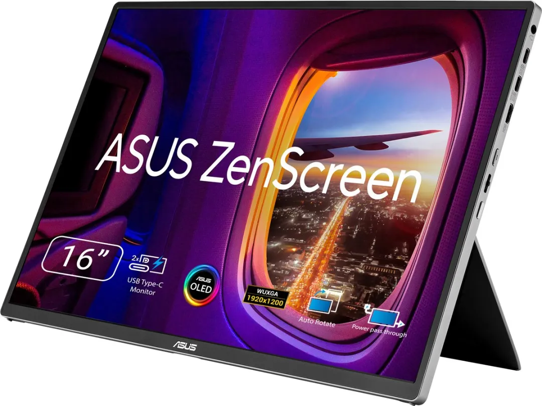 ASUS ZenScreen OLED MQ16FC Portable USB-C Monitor 16 inch