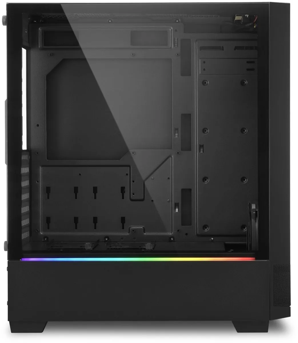Sharkoon 4044951028146 ATX Box - 6x 2.5" / 2x 3.5" - Zwart