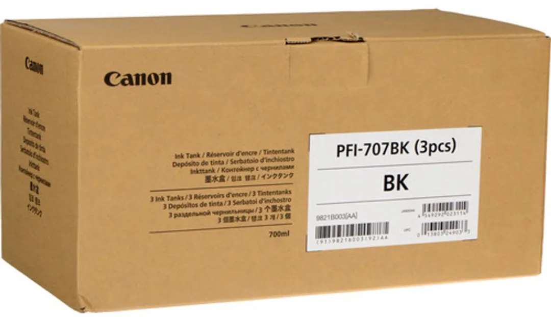 Canon PFI-707BK Inktcartridge