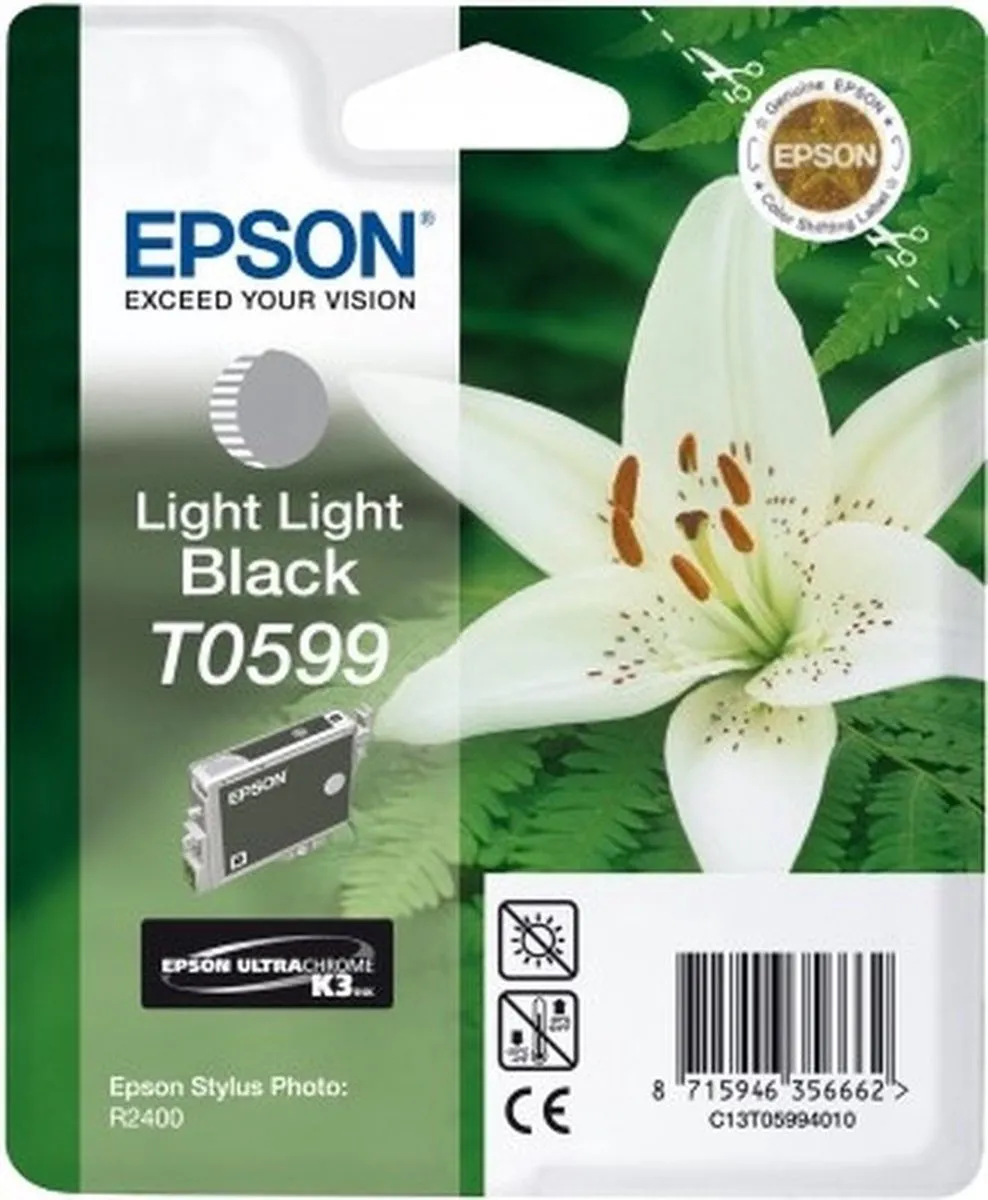 Epson T0599 Inktcartridge Licht Zwart - 13ml