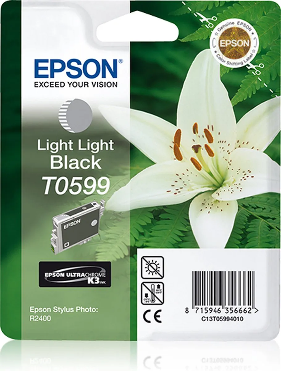 Epson T0599 Inktcartridge Licht Zwart - 13ml