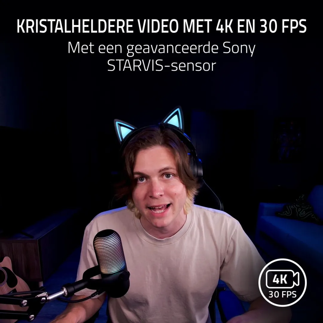 Razer Kiyo V2 Webcam 4K - Zwart