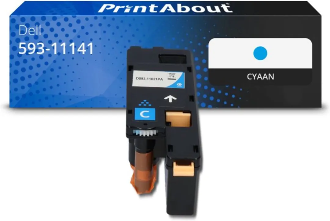 PrintAbout Huismerk Dell 593-11141 Toner Cyaan