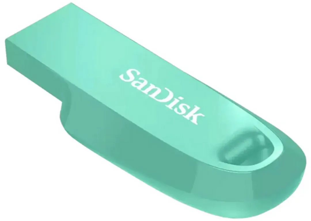 SanDisk Ultra Curve SDCZ550-032G-G46G USB Stick 32GB - Mint Groen - afbeelding 6 van 6