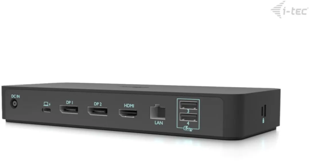 I-tec C31INTGTRI4KDOCPDIT Laptopdock - USB-C 3.2 Gen 1 - Zwart