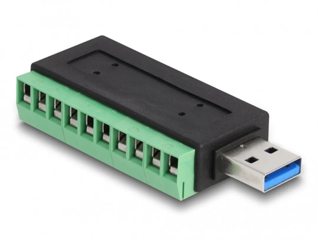 Delock USB 3.2 Gen 1 Type-A naar Terminalblokadapter