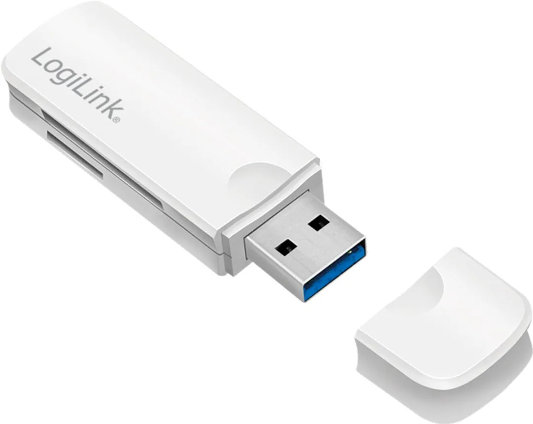 Logilink CR0034A Geheugenkaartlezer USB 3.0 - Wit - afbeelding 6 van 6