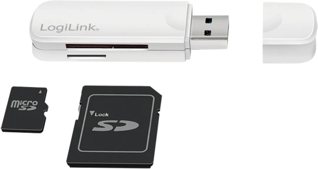 Logilink CR0034A Geheugenkaartlezer USB 3.0 - Wit