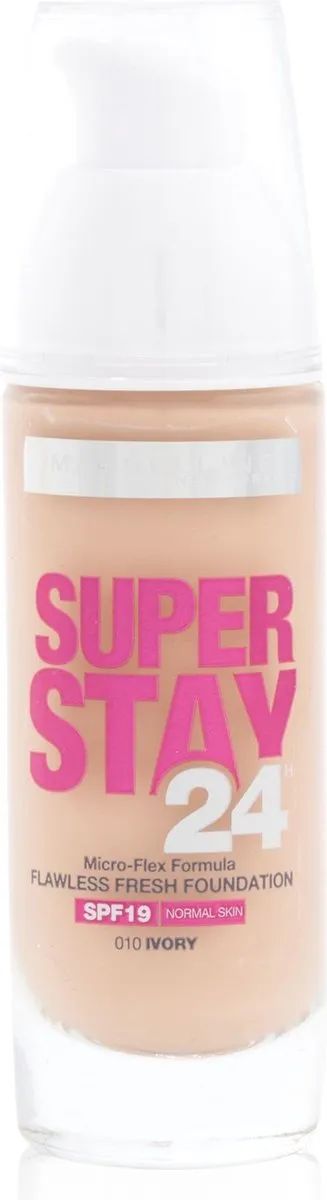 Maybelline Superstay 24HRS Foundation 10 Ivory - 30ml - afbeelding 6 van 6