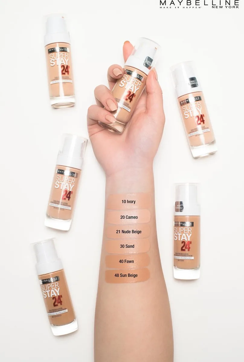 Maybelline Superstay 24HRS Foundation 10 Ivory - 30ml