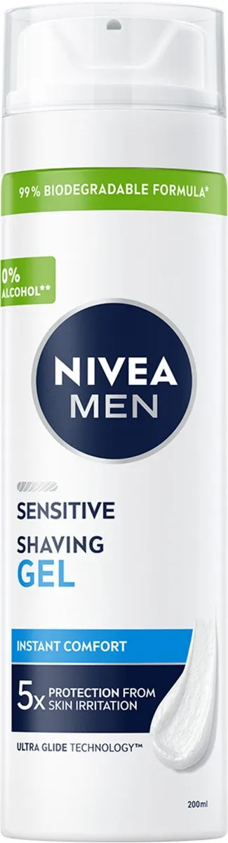 NIVEA MEN Sensitive Scheergel 200ml - 6 Stuks - afbeelding 6 van 6